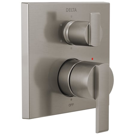 Delta Ara Angular Modern Monitor 14 Series Valve Trim with 6-Setting Integrated Diverter T24967-SS