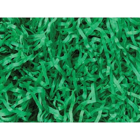 Nashville Wraps Festive Green Color Tissue Paper Shred, 18 oz. Bag 4XFG