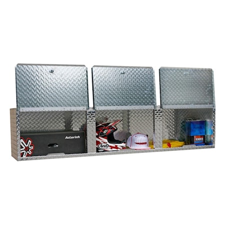 Pit Posse 72 in. Overhead Cabinet, Silver PI439587