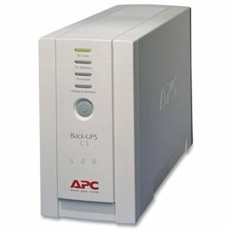 Schneider Electric Standby UPS System, 500VA, Standby, Out: 120V In: 120V BK500