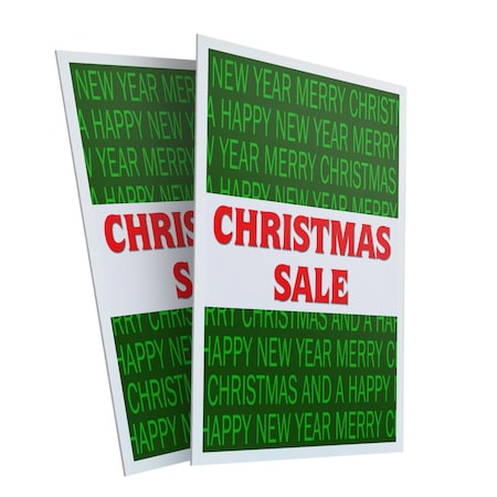 Signmission Christmas Sale, Plastic Signs Only 24 Inch x 36 Inch, Corrugated Plastic, 2PK CSB-2436-2PACK-Christmas Sale