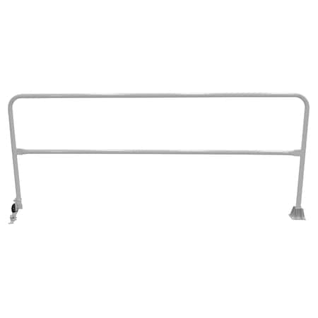 Vestil Steel Dock Safety Swing Gate 9 Ft. Length Silver SSG-9-SL