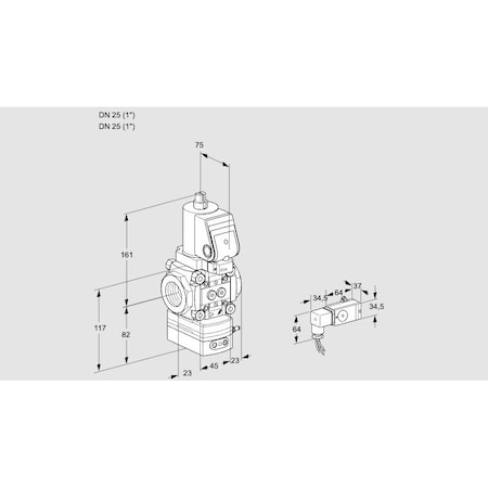 Honeywell Kromschroder VAD1T25N/NQSR-100A KS88020759