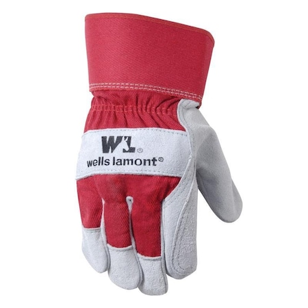 Wells Lamont Men's Outdoor Palm Work Gloves Red L, PR 4050