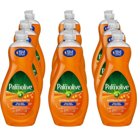 Palmolive Antibacterial Ultra Dish Soap, Concentrate, 20 fl oz (0.6 quart), Phosphate-free, Kosher-free, 9PK US04232A