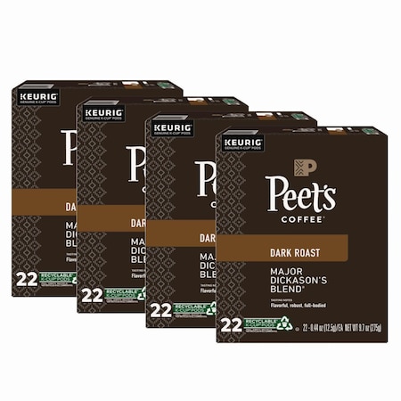 Peets Coffee & Tea Major Dickason's Blend K-Cups, Regular, 88PK 5000377638