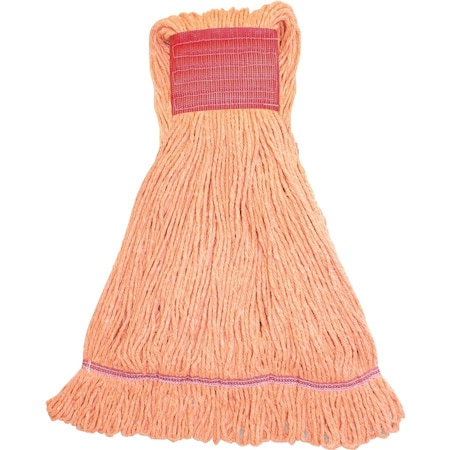 Genuine Joe Large Mop Head, Orange, Blended, PK12, GJOLOR5BCT GJOLOR5BCT