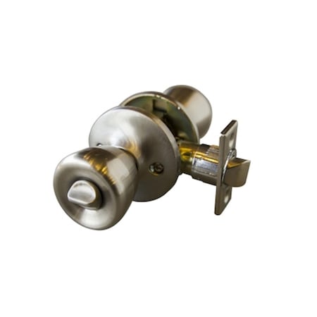 Design House Terrace 6 Way Latch Privacy Door Knob, Satin Nickel 728675