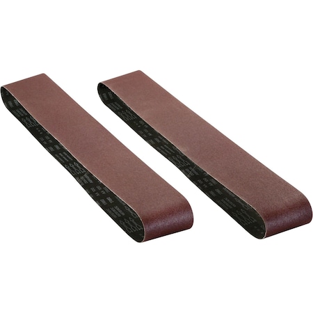 Woodstock 6" x 80" A/O Sanding Belt 60 Grit, 2PK D1263