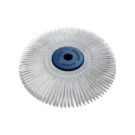 Dedeco SUNBURST 4" X 1/2" TS WHITE 120 GRIT (A/O) 2434