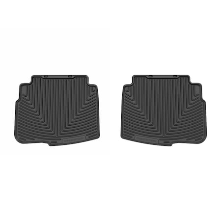 Weathertech Black, Rear All Weather Floor Mats W668