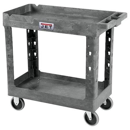 Jet Cart, 550 lb Load Capacity, 2 Shelves, 34 in L, 17 in W, 32 1/2 in H, Flat Handle 141013
