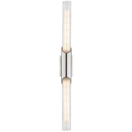 Hudson Valley Lighting Pylon 2 Light Wall Sconce 2.75 In. Polished Nickel 2142-PN