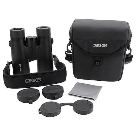 Carson Outdoor Activity, Nature, Hunting, Sporting Events Binocular, 10x Magnification, Bak-4 Roof Prism VX-042