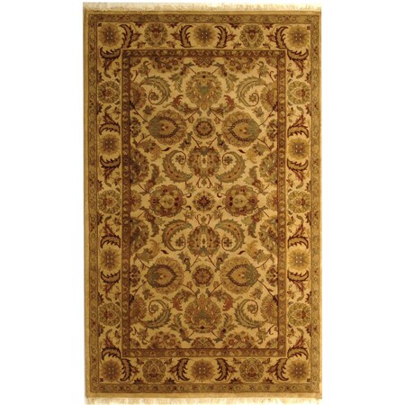 Safavieh 5 x 8 ft. Medium Rectangle- Traditional Dynasty Ivory And Ivory Hand Knotted Rug DY251A-5