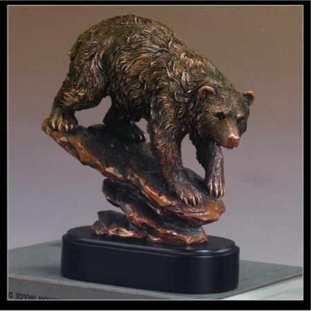 Dwellingdesigns F Bear Bronze Plated Resin Sculpture DW1837474