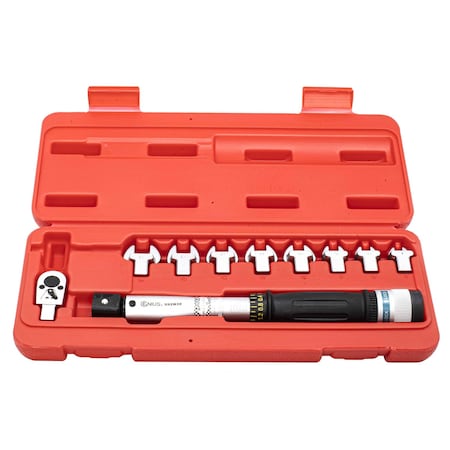 Genius Tools 10PC Torque Handle(9x12) with Open End Heads, 6 - 30 Nm TO-210N30