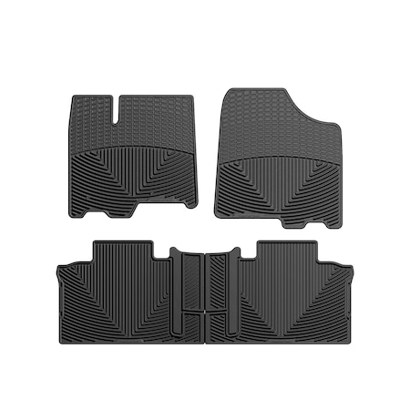 Weathertech Black, Front and Rear All Weather Floor Mats WTCB202244