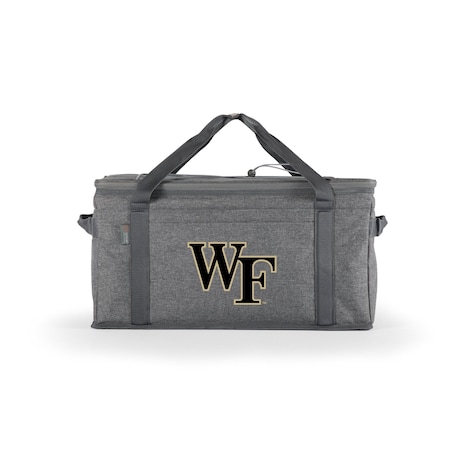 Picnic Time Family Of Brands NCAA Wake Forest Demon Deacons 64 Can Collapsible Cooler, Large Insulated Soft Cooler Bag 716-00-105-614-0