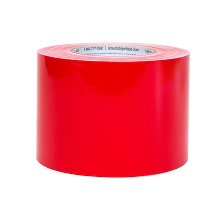 Smart Stripe Smart Stripe Vinyl Tape - Red, 4in x 130ft SS404