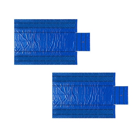 Mytee Products Blue Airbag/Parachute Ultra Light Lumber Tarp 20ft x 27ft 6ft Drop 14Oz Vinyl, 2PK LT6FT-AB-BLUEx2