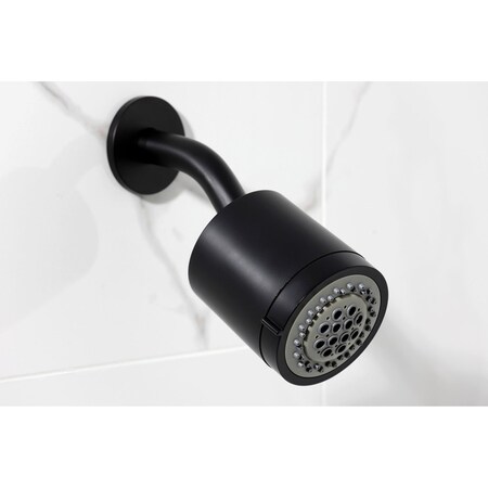 Kingston Brass Double-Handle Tub and Shower Faucet with Knurled Handle, Matte Black KBX8140KNL