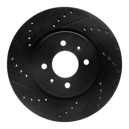 Dynamic Friction Co DFC Brake Rotor - Drilled and Slotted - Black 633-21015L