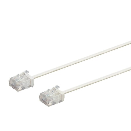 Monoprice Micro SlimRun Cat6 Ethernet Patch Cable - Stranded_ 550MHz_ UTP_ Pure 34240