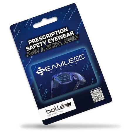 Seamless Safety Glasses, Seamless RX, Virtual Code VOUCPV72U