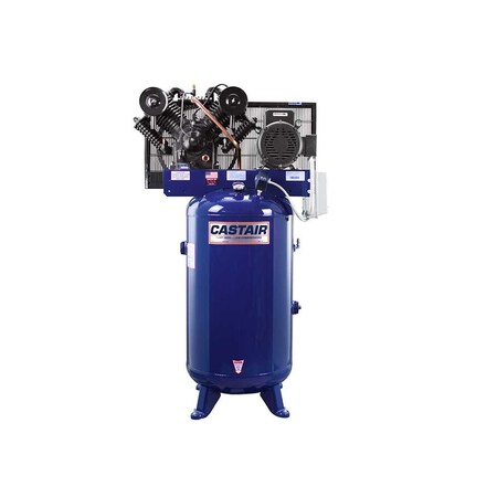 Castair Compressor, Industrial Series, 80 Gal. Vertical, 7.5HP 1-ph 230V, 28.1 cfm 175psi GPE211023