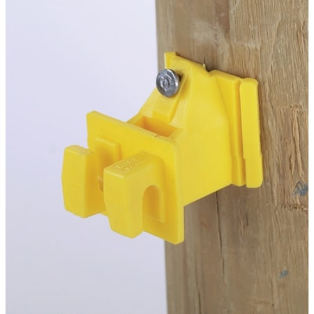 Dare Products Snug Snap-In Yellow Polyethylene Electric Fence Insulator, 25PK 1728-25