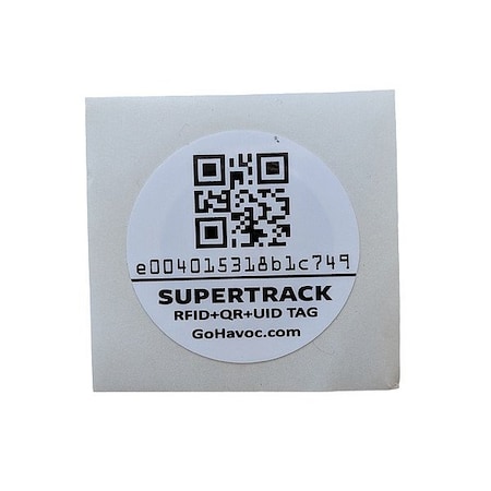 Supertrack RFID + QR Code Asset Tag, PK1000 TTH-30WI-1000PK