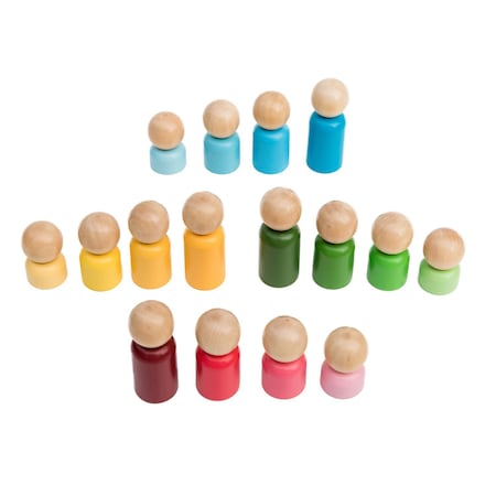 The Freckled Frog Rainbow Families, 16-Piece Set FF495