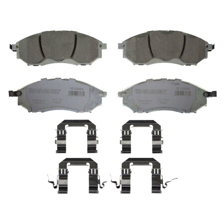 Wagner Brake OEX Front Disc Brake Pad Set Premium Ceramic,  OEX888A