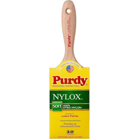 Krylon Purdy Nylox Sprig 3 In. Flat Trim Soft Paint Brush 144380230