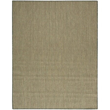 Homeroots 10' X 14' Green Geometric Indoor Outdoor Area Rug 573249