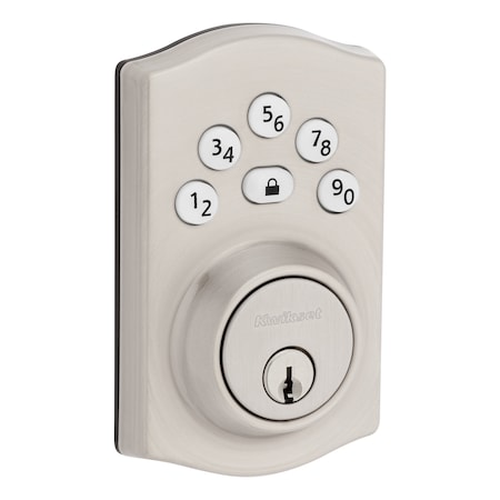 Kwikset Keypad Keyed Entry Locks Electronic Deadbolt Satin Nickel 9240TRL-15