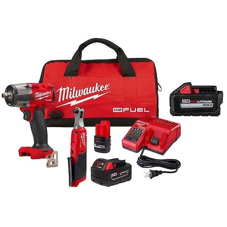 Milwaukee Tool M18 & M12 FUEL Combo Kit + XC6.0 Battery 3890-22, 48-11-1865