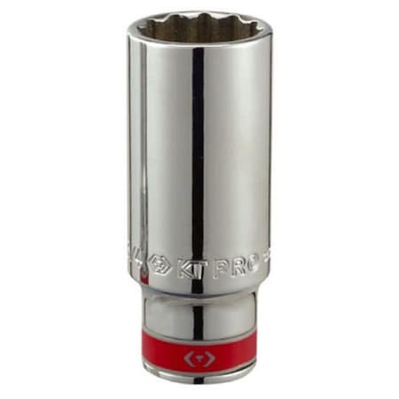 Kt Pro 3/8" Drive Deep Socket 9/16 SAE, 12 Point C1340S18