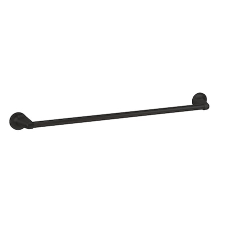 Geo 24" x 3/4" Transitional Towel Bar with 2-3/16" Base Matte Black Finish GBA-GD2434-MB