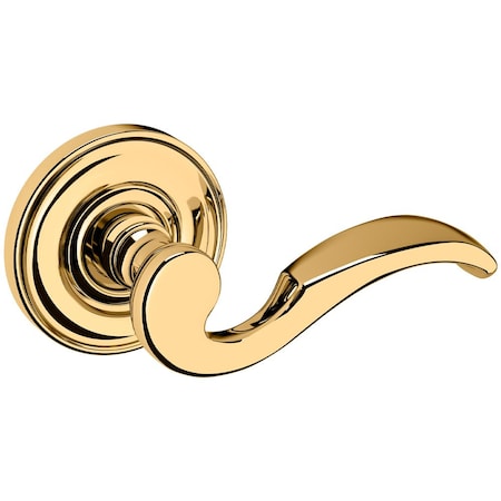 Baldwin Baldwin Preconfigured 5152 Lever with 5048 Rose Right Hand Half Dummy Lock Lifetime Brass 5152003RDM