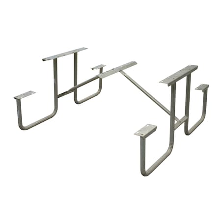 Jamestown Advanced Products 6' Standard Picnic Table, Frame Only, Powder Coated CSTAN-6R-FMO-PC-NA--