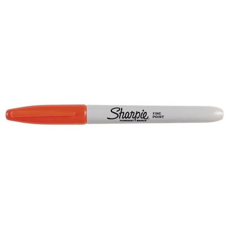 Sharpie Permanent Marker, Fine Lead/Tip, Red Lead/Tip 30052