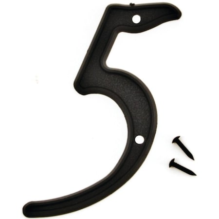 Hy-Ko Number House 5 Plastic 4In Blk PN-29/5