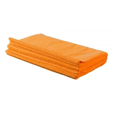 M&B Absorbents Microfiber Towel, Orange, 16 in.x16 in., 200PK MF-1616-O