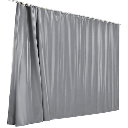 Tarps Now 10'HX12'W Industrial Curtain Wall Partition, Solid Panel, CeilingMount ICISS-1012-C