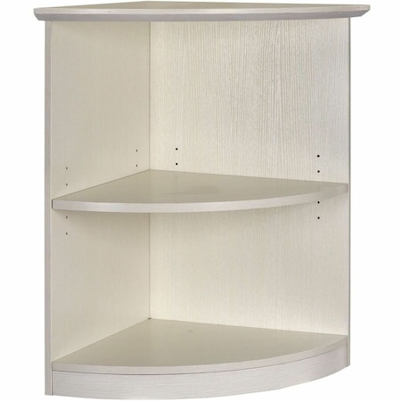 Mayline Rnd Corner Bookcase, Medina Qrtr, Sea Salt MVBQ2TSS