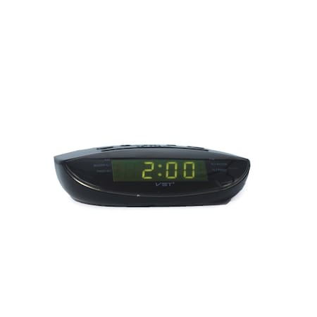 Rdi Clock Radio Black Flourecent LED Each CLK-RAD-908-FL