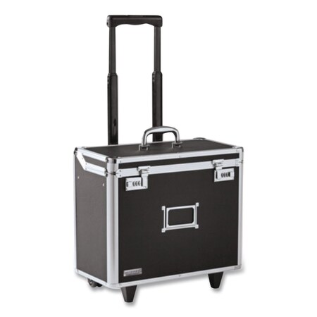 Vaultz Locking Mobile Rolling Business Case, 10 x 16 x 15, Black VZ00194