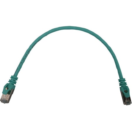 Eaton Tripp Lite Series Cat6a 10G Snagless Shielded Slim STP Ethernet Cable RJ45 M/M, PoE, Aqua, 1 N262-S01-AQ